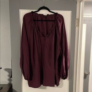 Torrid Wine Colored Blouse